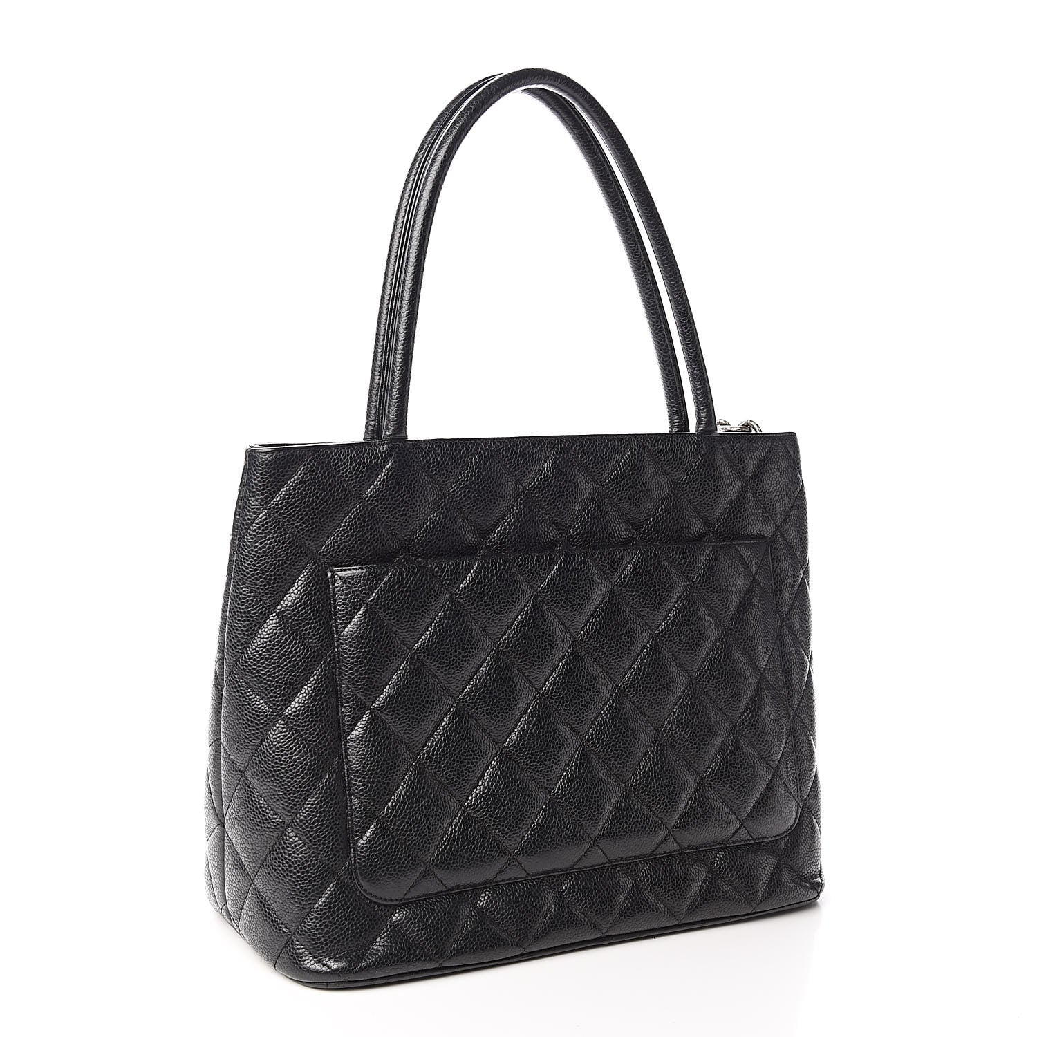 Chanel Caviar Quilted Medallion Tote Black 3 of 10