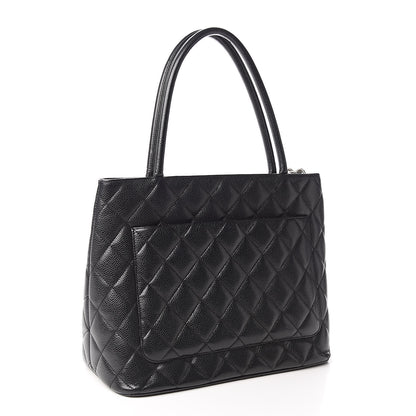Chanel Caviar Quilted Medallion Tote Black 3 of 10