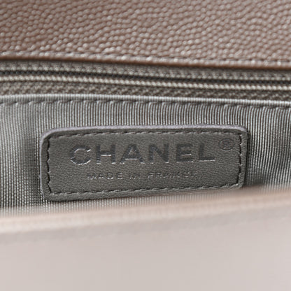 Chanel Metallic Caviar Quilted New Medium Boy Flap Copper 6 of 11