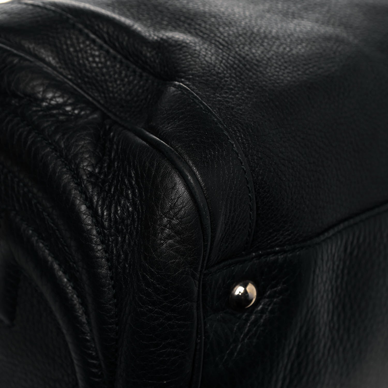 Gucci Pebbled Calfskin Medium Soho Boston Black 11 of 17