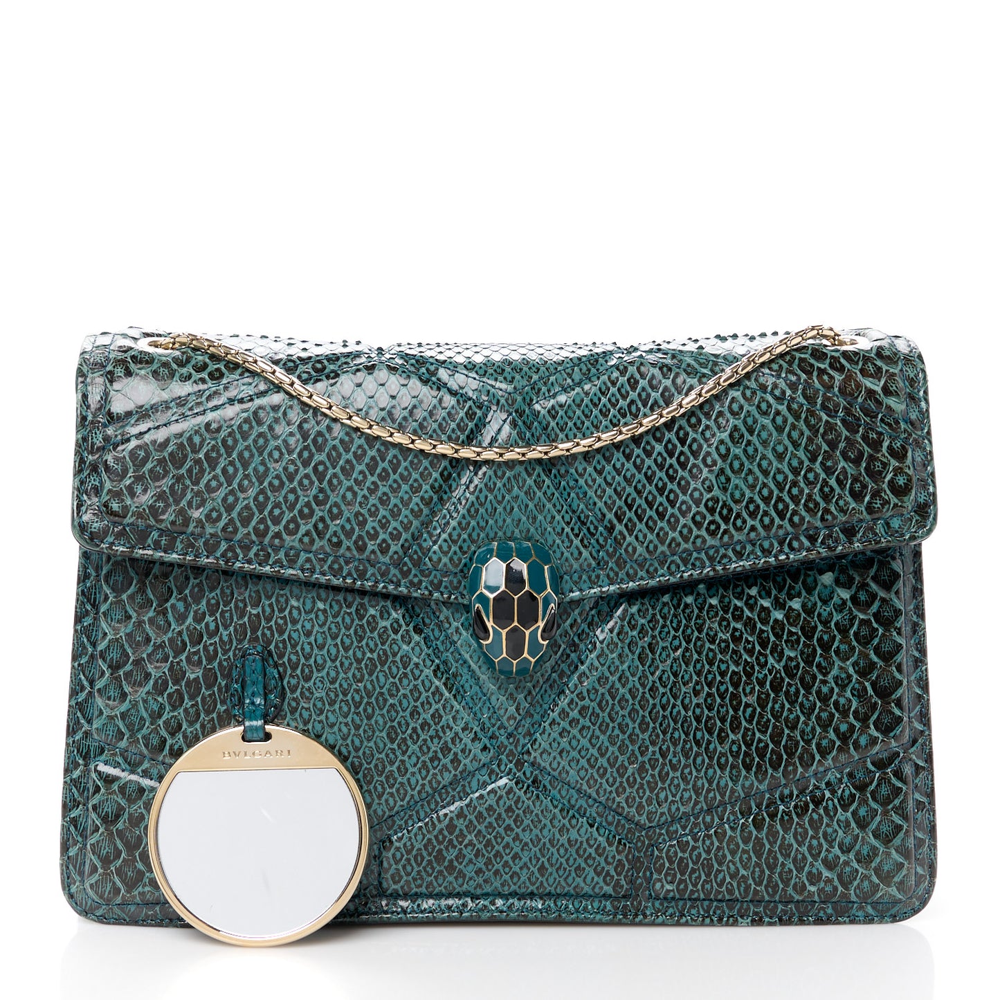 Snakeskin Serpenti Forever Shoulder Bag Green