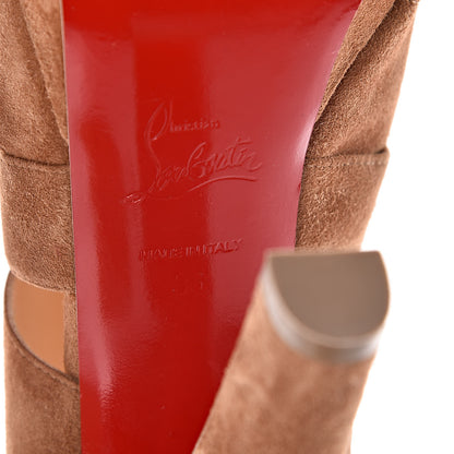 Christian Louboutin Suede Apron Lili 120 Pumps 36 Noisette 7 of 9