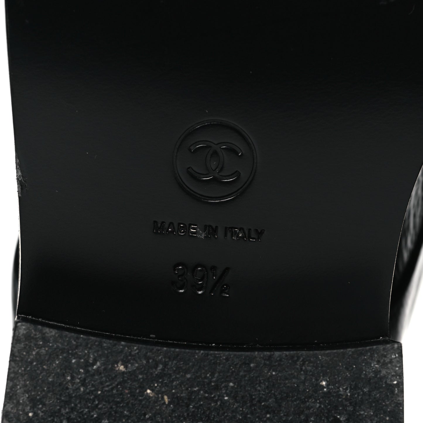 Shiny Goatskin Cap Toe Combat Boots 39.5 Black
