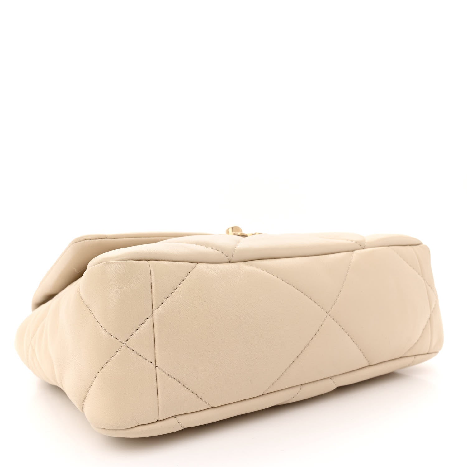 Chanel Lambskin Quilted Medium Chanel 19 Flap Beige 4 of 13