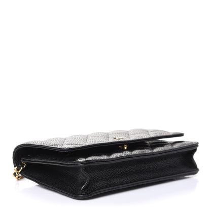 Chanel Caviar Quilted Wallet On Chain WOC Black 3 of 5