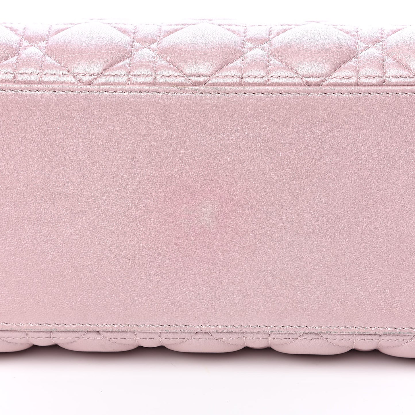 Pearly Lambskin Cannage Medium Lady Dior Lotus