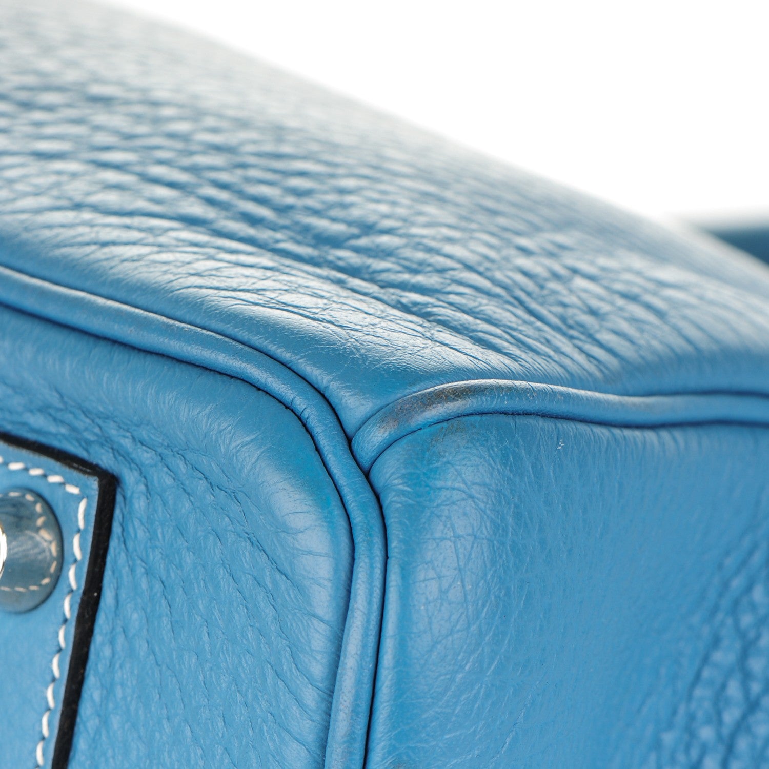 Hermes Taurillon Clemence Birkin 35 Blue Jean 29 of 33