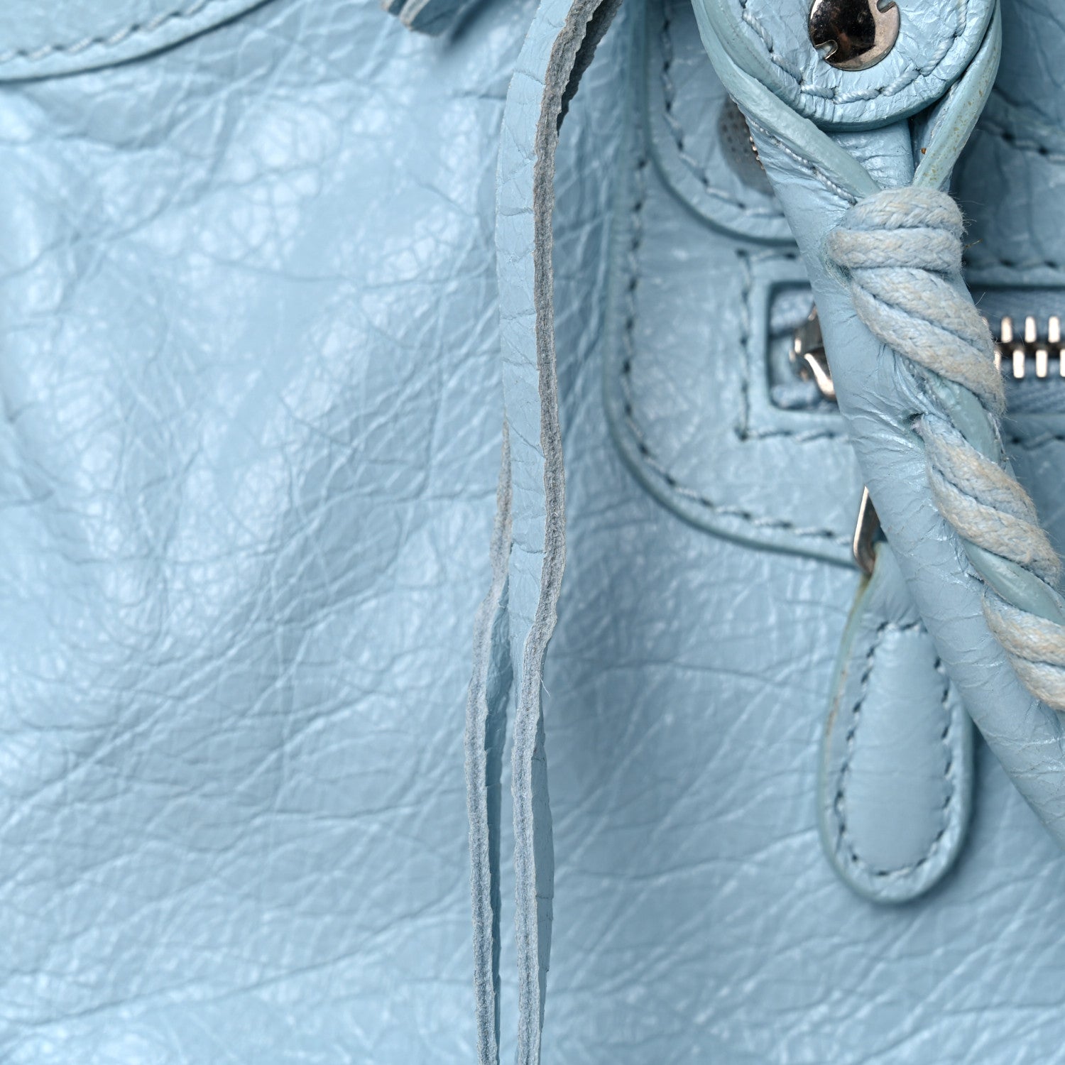 Balenciaga Agneau Giant 12 Silver Hardware Velo Bleu Dragee 20 of 21