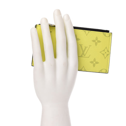 Louis Vuitton Monogram Taiga Coin Card Holder Yellow 2 of 7