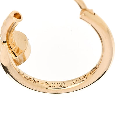 Cartier 18K Yellow Gold Juste Un Clou Single Hoop Earring 3 of 4