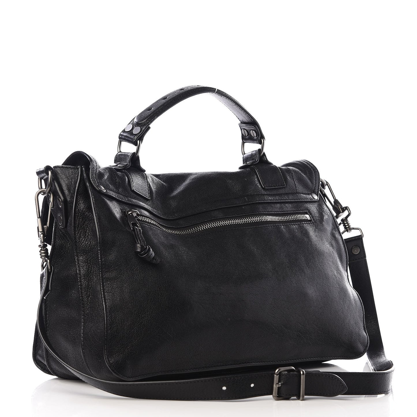 Lambskin Medium PS1 Satchel Black
