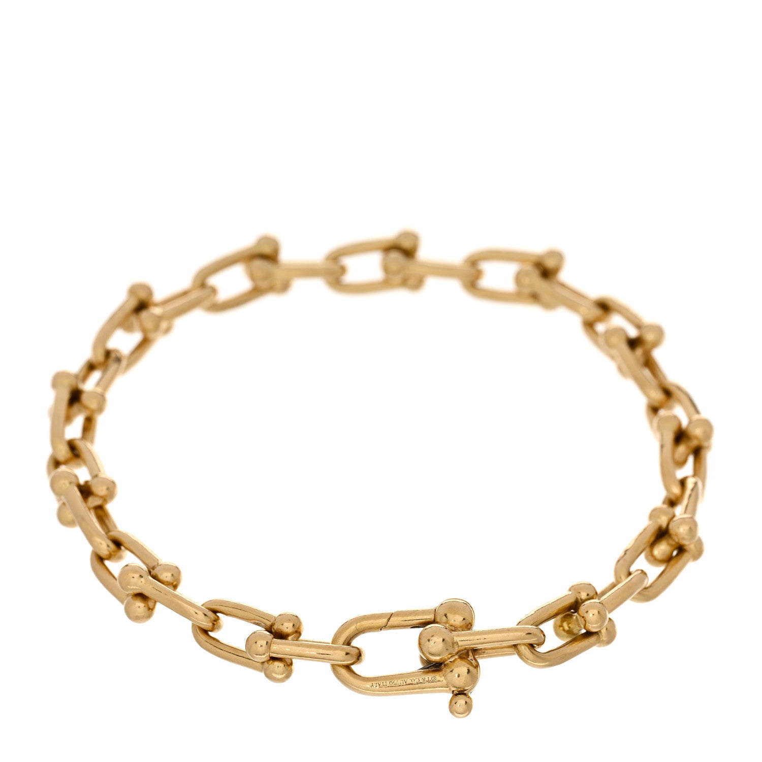 Tiffany 18K Yellow Gold Small HardWear Link Bracelet 2 of 4
