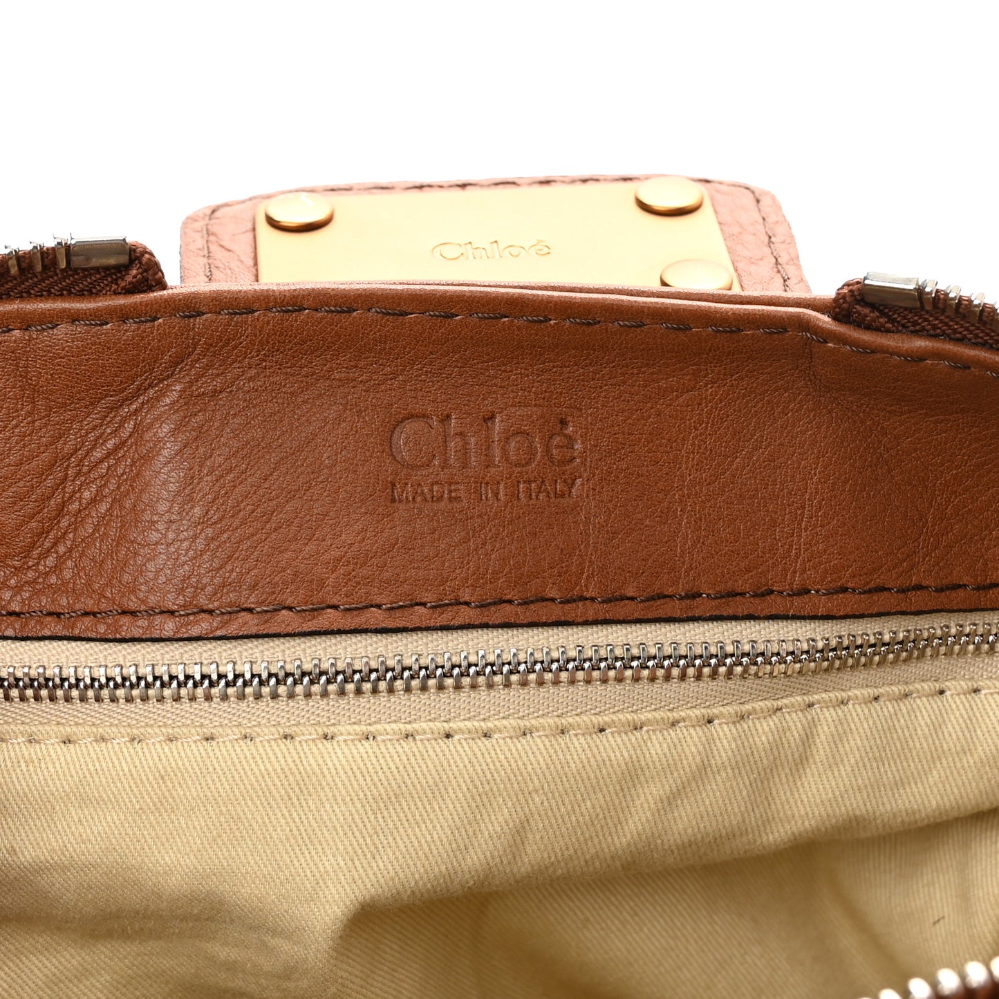 Calfskin Medium Paddington Satchel Nut
