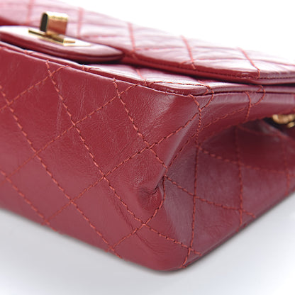 Chanel Aged Calfskin Quilted 2.55 Reissue Mini Flap Red 10 of 11
