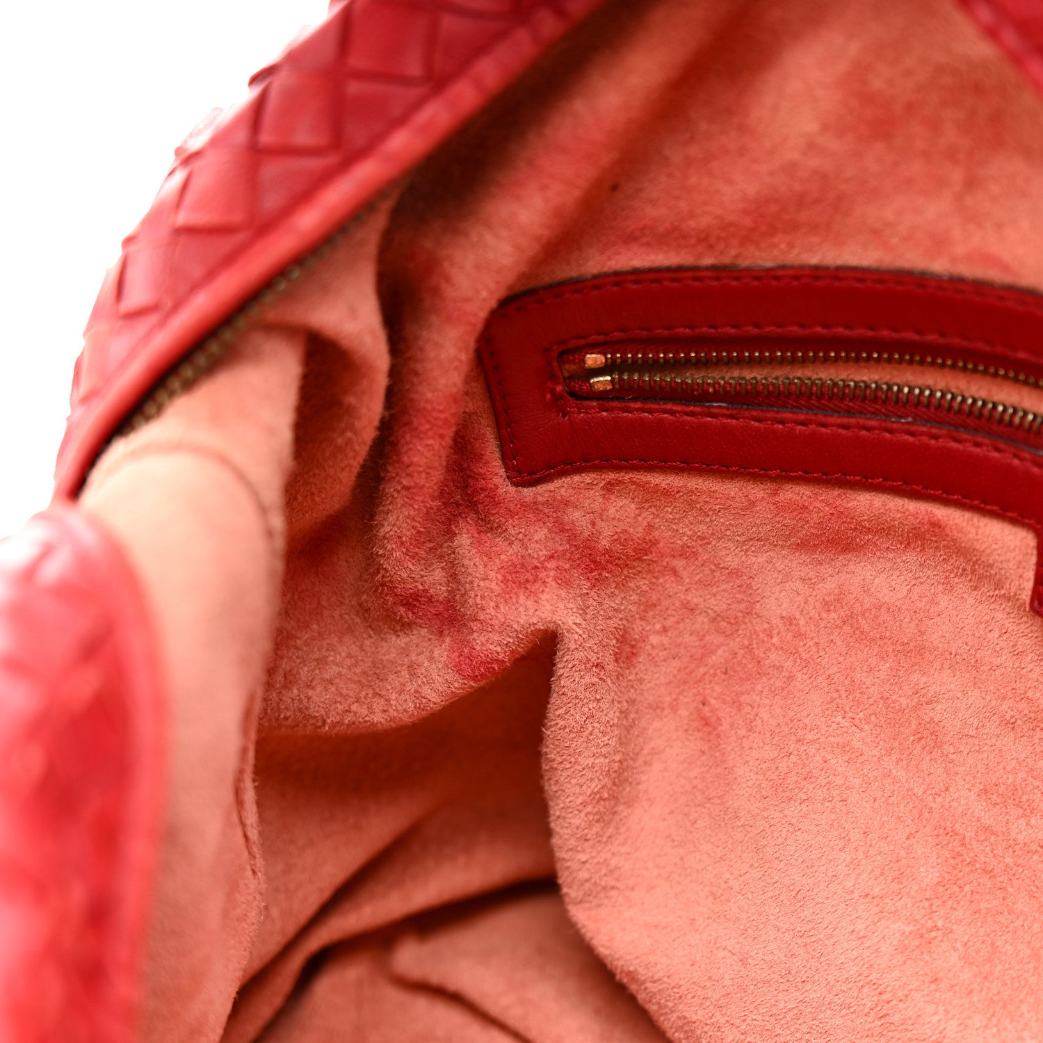 Bottega Veneta Nappa Intrecciato Montaigne Bag Red 12 of 22