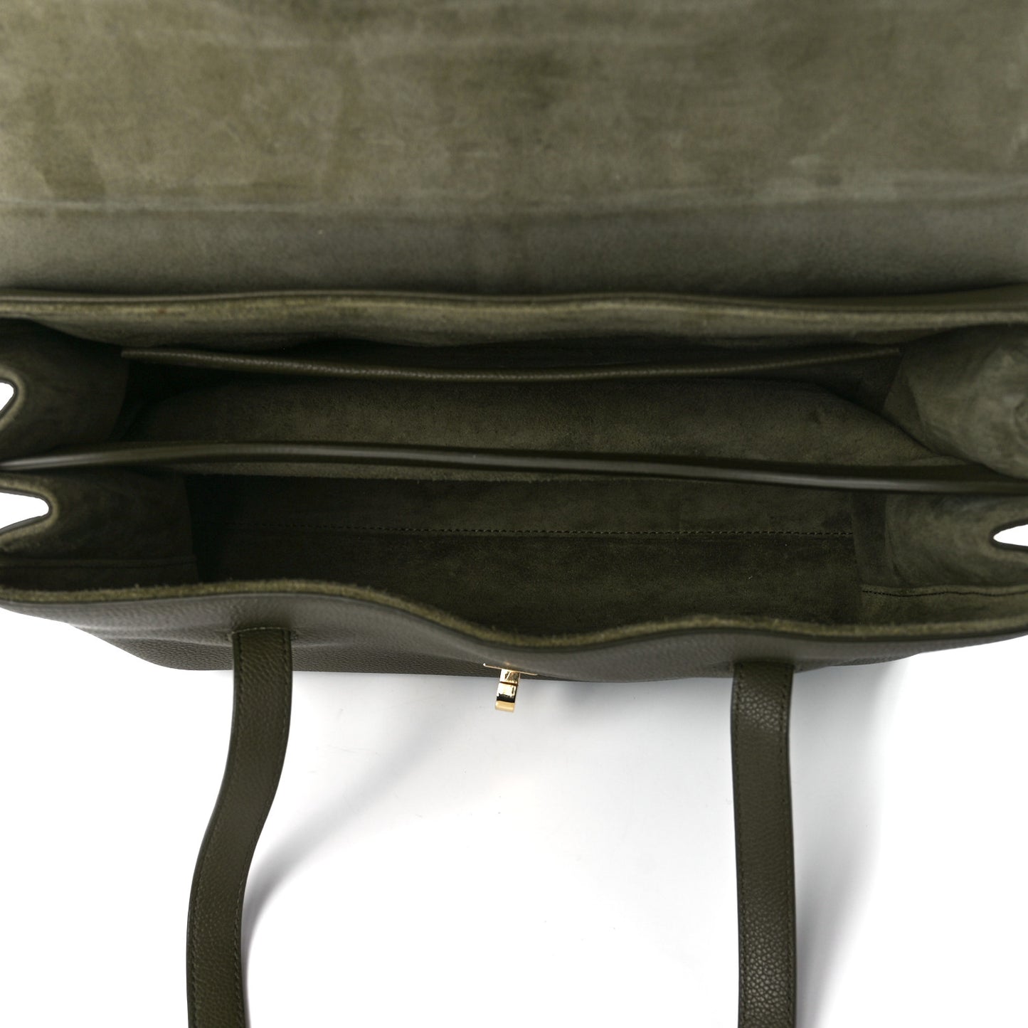 Grained Calfskin Medium Soft 16 Bag Dark Olive