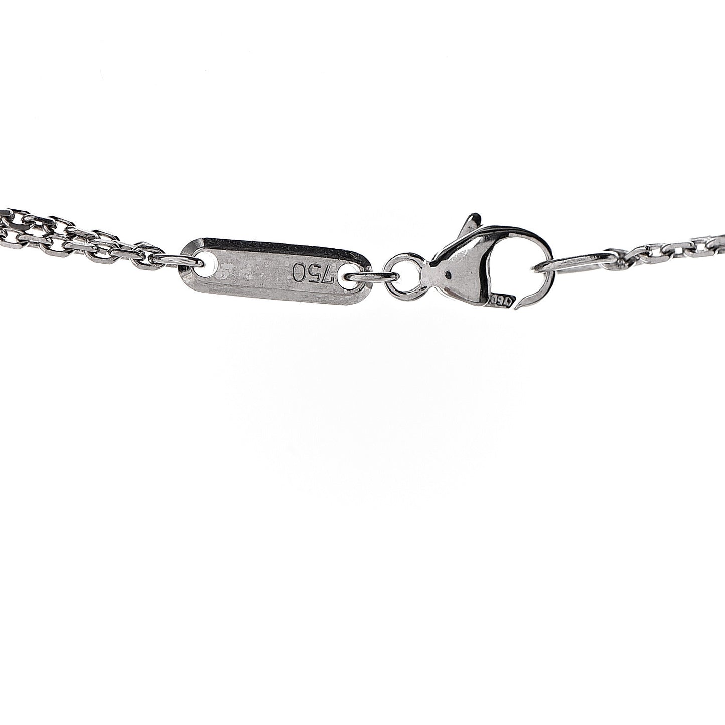18K White Gold Diamond Happy Spirit Pendant Necklace