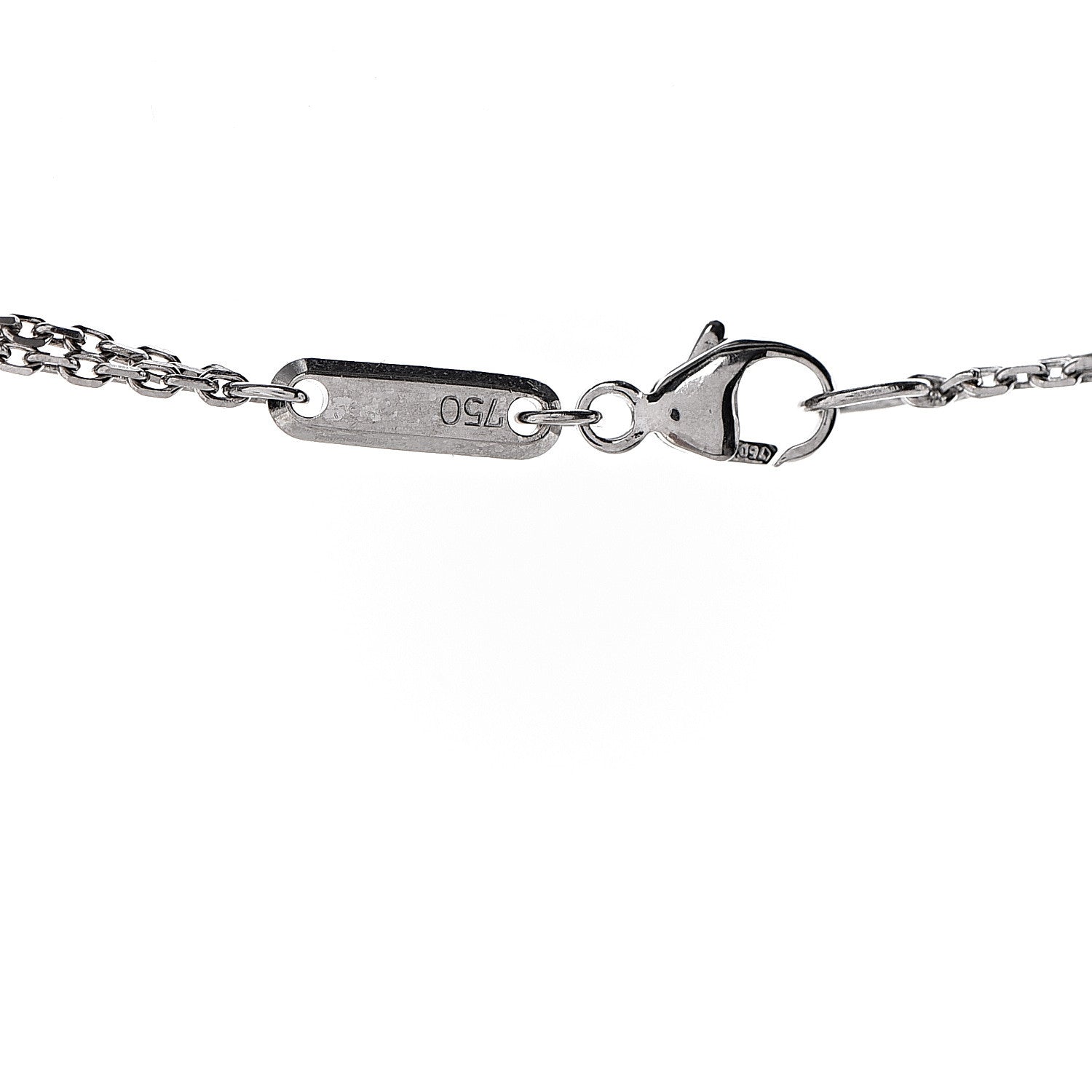 Chopard 18K White Gold Diamond Happy Spirit Pendant Necklace 6 of 7