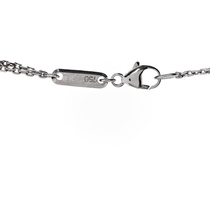 Chopard 18K White Gold Diamond Happy Spirit Pendant Necklace 6 of 7