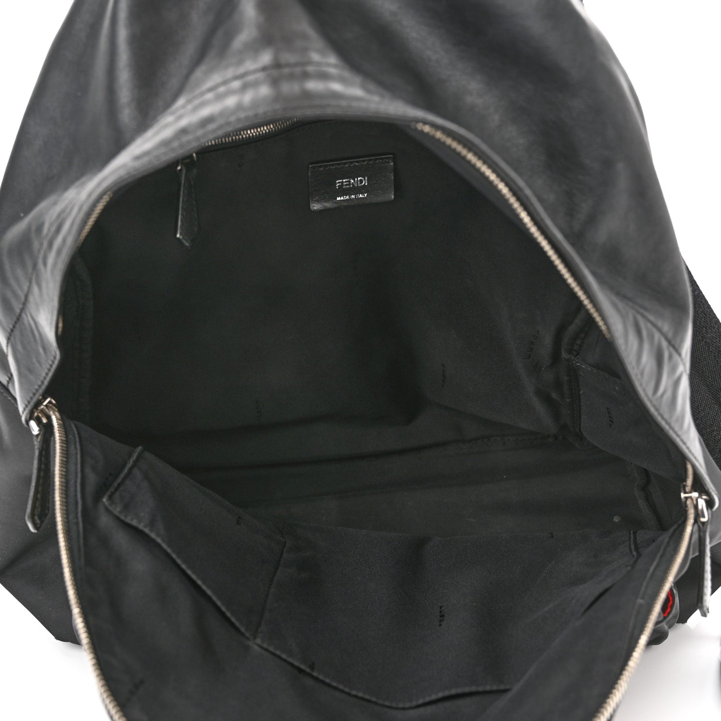 Nylon Vitello Liberty Vitello Dolce Monster Eyes Rounded Backpack Black Sunflower