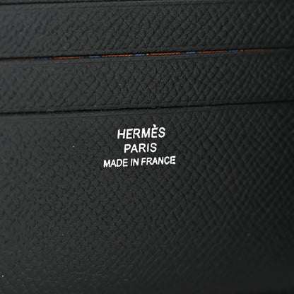Hermes Epsom Citizen Twill Compact Wallet Black 6 of 10