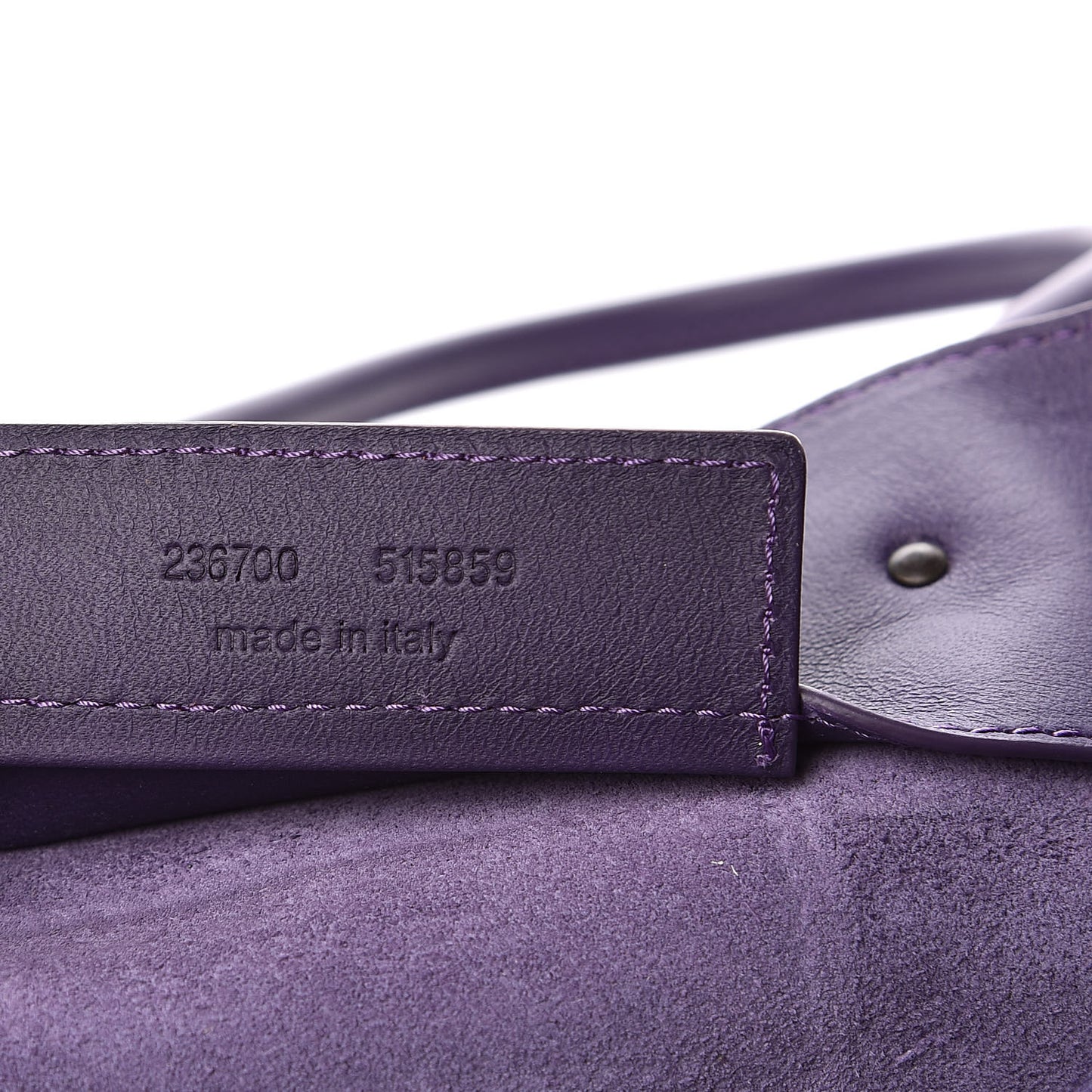 Veau Mini Papier Tote Purple