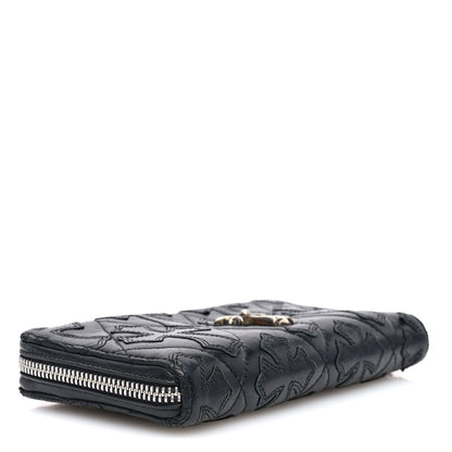 Chrome Hearts Lambskin Cemetery Cross Zip Wallet Black 4 of 6