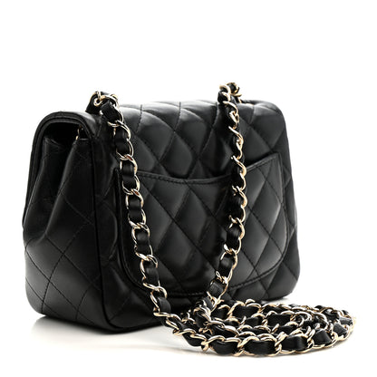 Chanel Lambskin Quilted Mini Square Flap Black 4 of 21