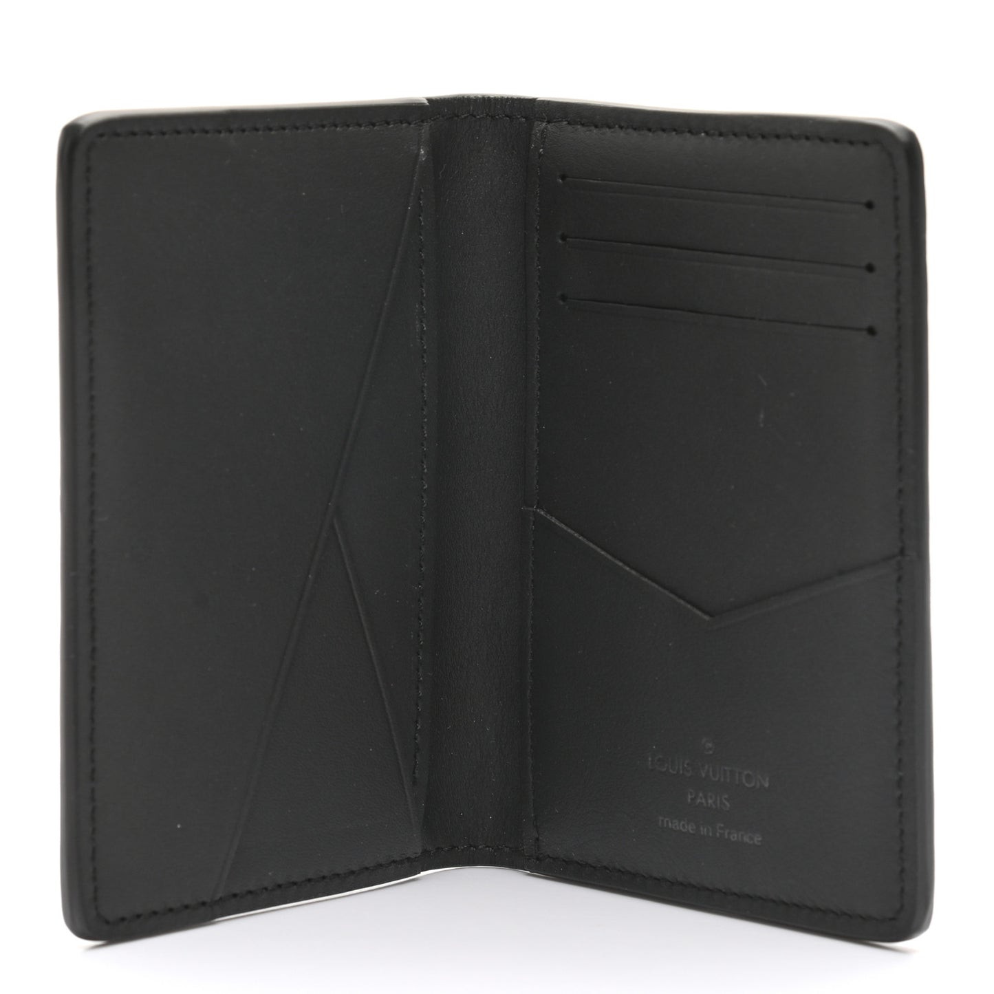 Calfskin Monogram Shadow Pocket Organizer Black