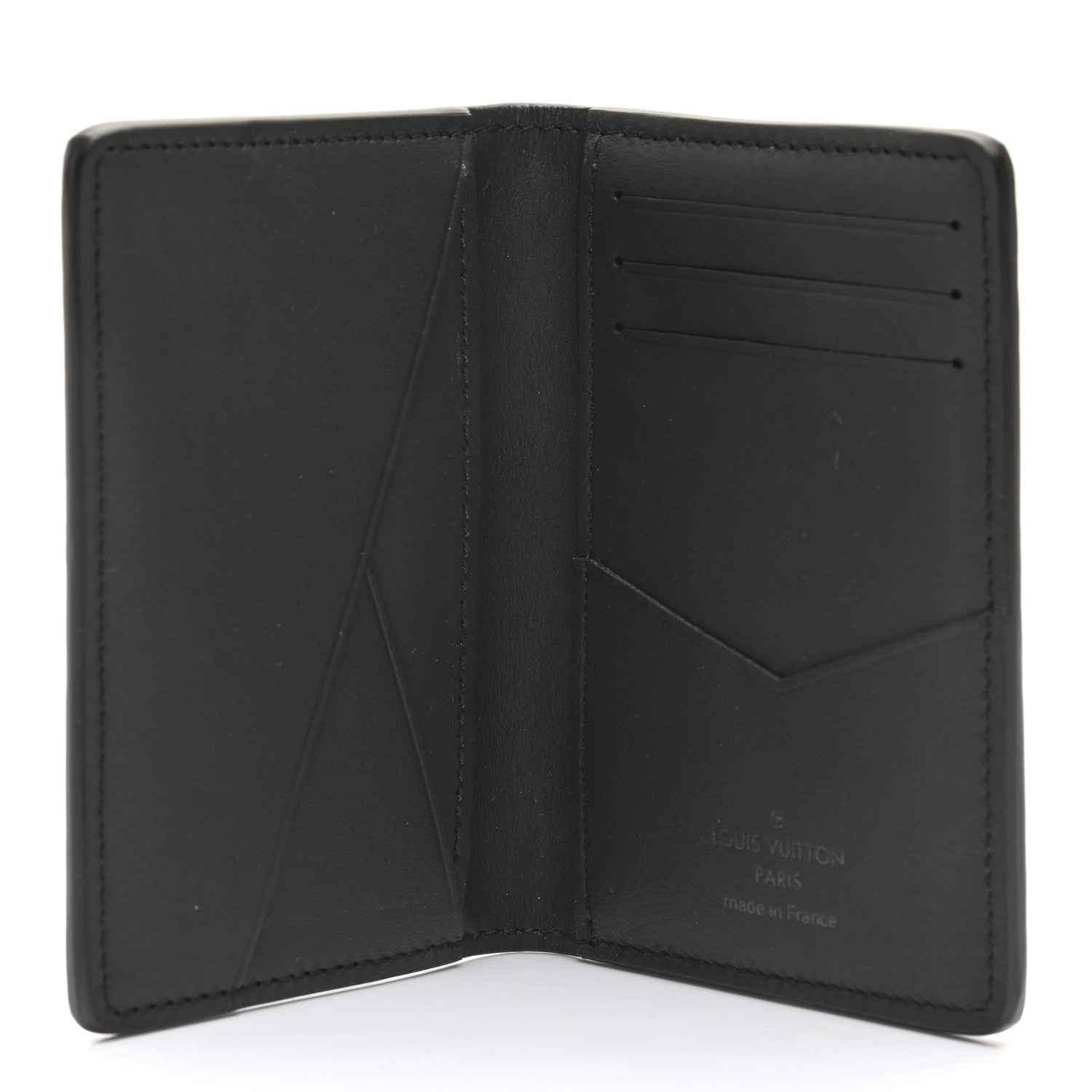 Louis Vuitton Calfskin Monogram Shadow Pocket Organizer Black 5 of 6