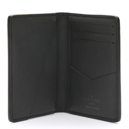 Louis Vuitton Calfskin Monogram Shadow Pocket Organizer Black 5 of 6