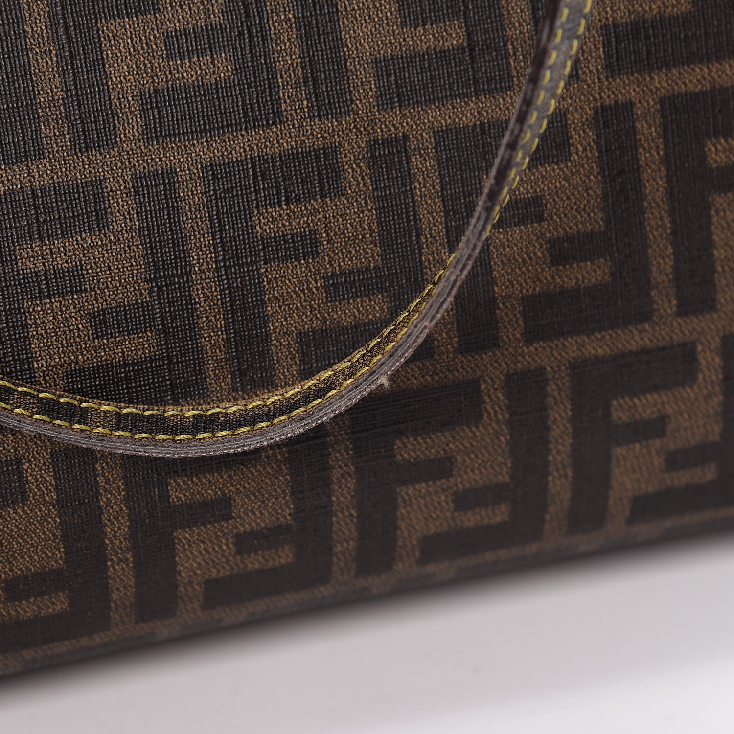 Fendi Zucca Spalmati Medium Roll Tote Tobacco Giallo 23 of 25