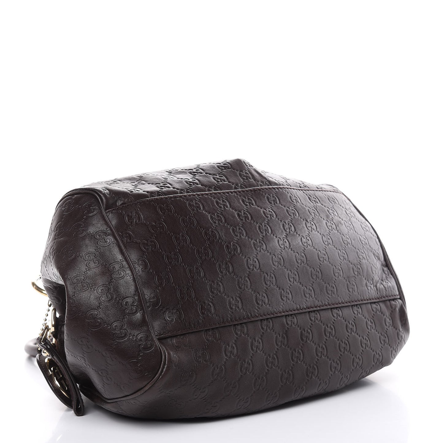 Guccissima Medium Sukey Boston Chocolate