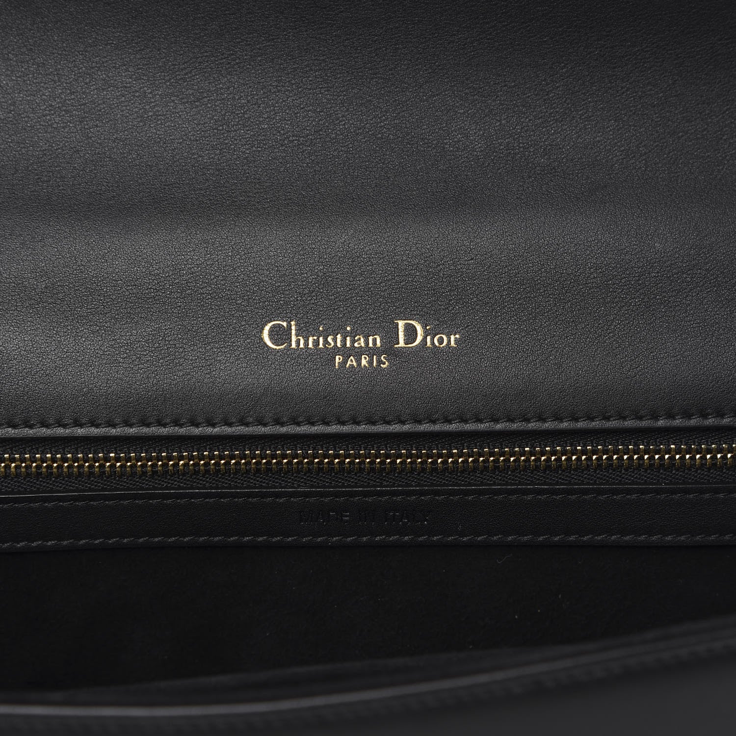 Christian Dior Lambskin Embroidered Medium Diorama Flap Bag Black 6 of 11