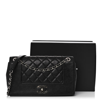 Chanel Sheepskin Quilted Vintage Mademoiselle Flap Black 12 of 12