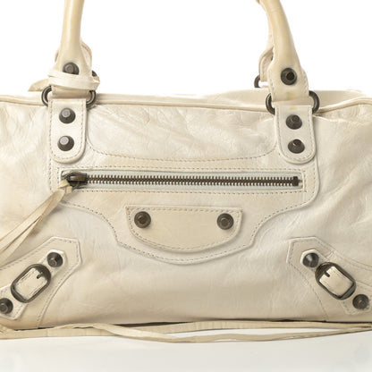 Balenciaga Agneau Classic Hardware Box Bag White 8 of 17