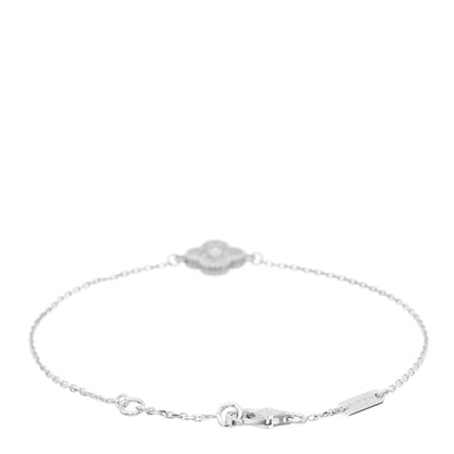 Van Cleef & Arpels 18K White Gold Diamond Sweet Alhambra Bracelet 2 of 4