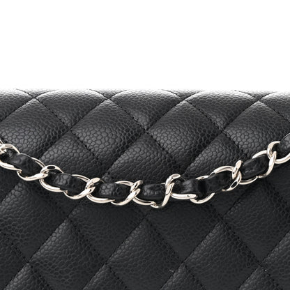 Chanel Caviar Quilted Medium Double Flap Black 8 of 10