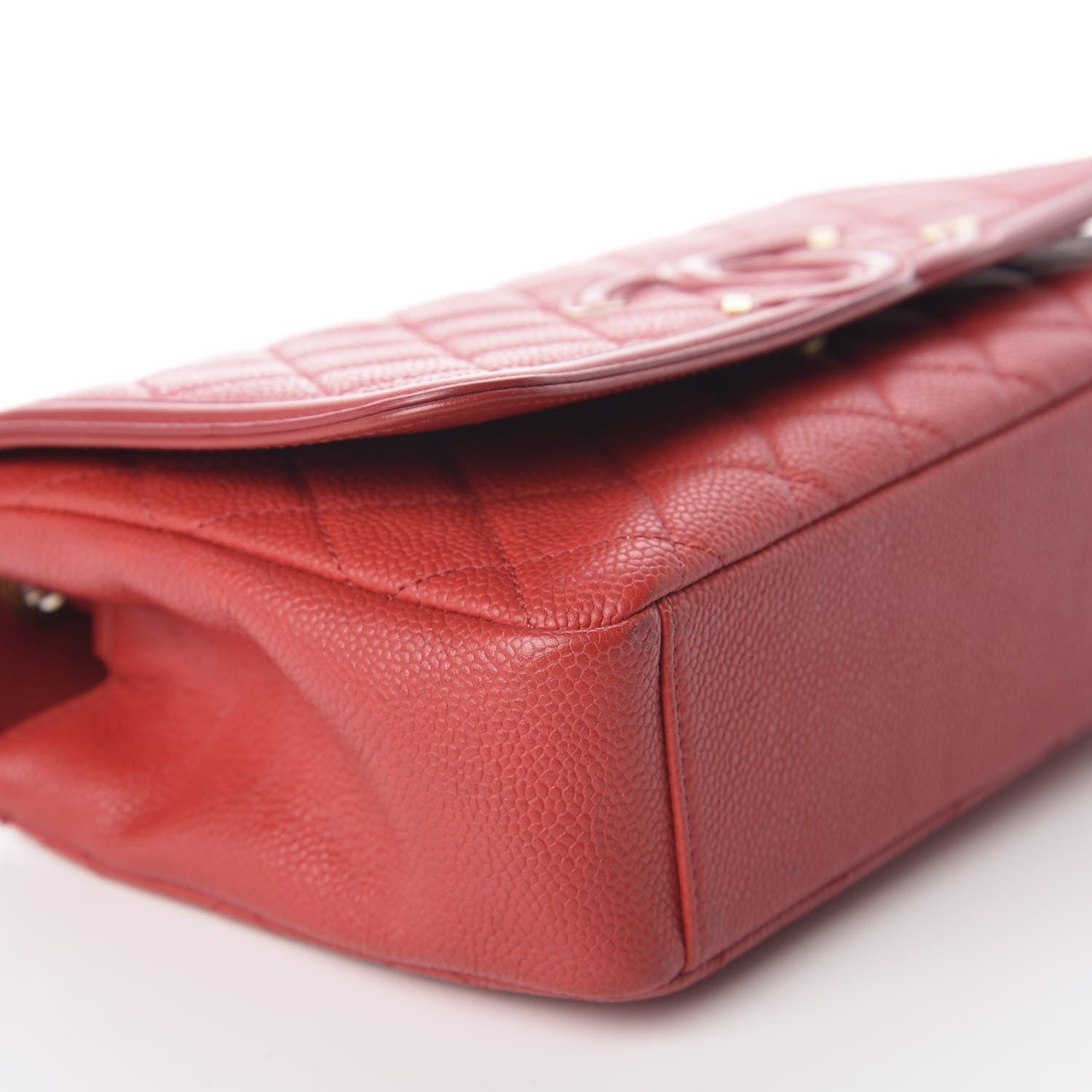 Chanel Caviar Quilted Medium CC Filigree Flap Red 4 of 9