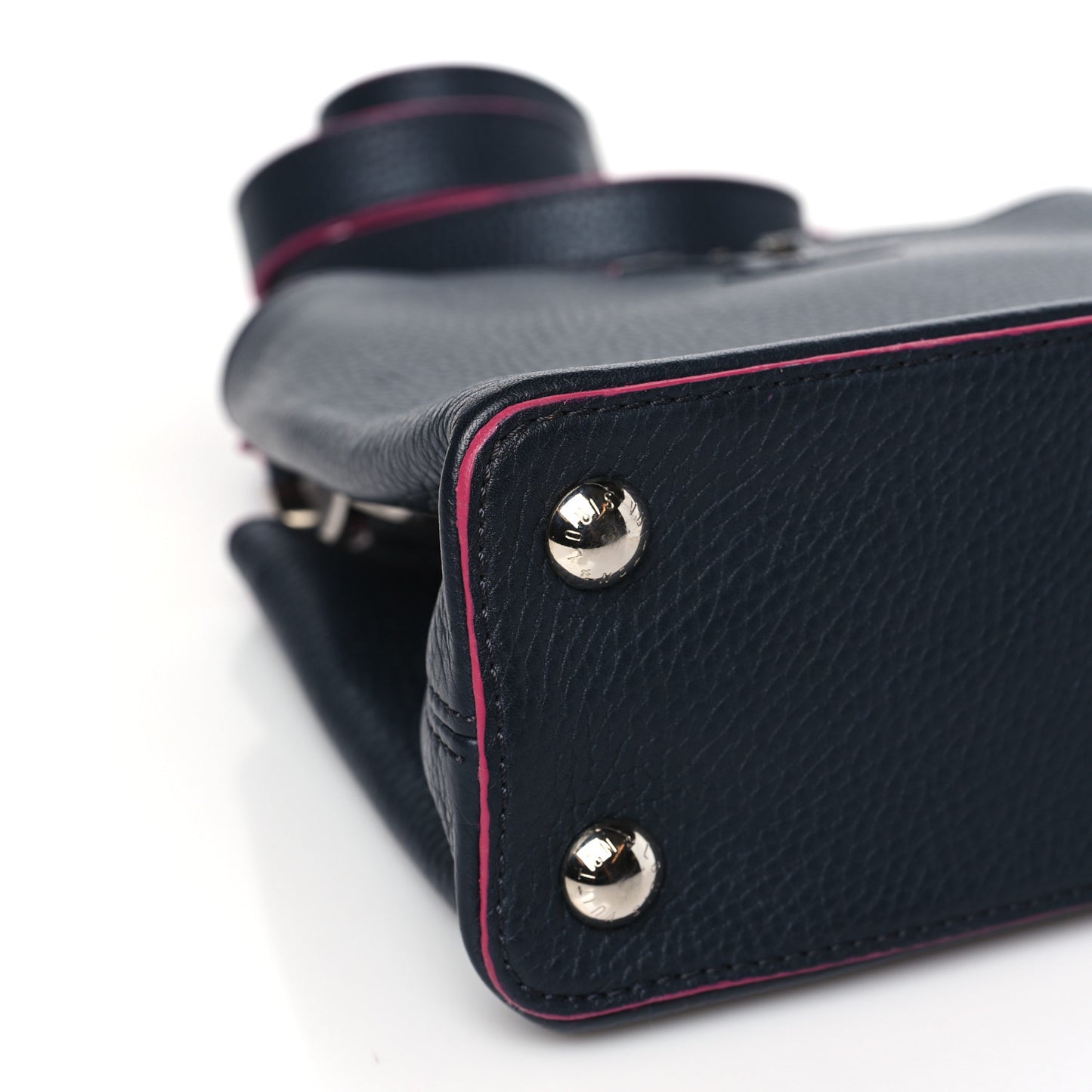 Taurillon Capucines BB Cobalt Fuchsia