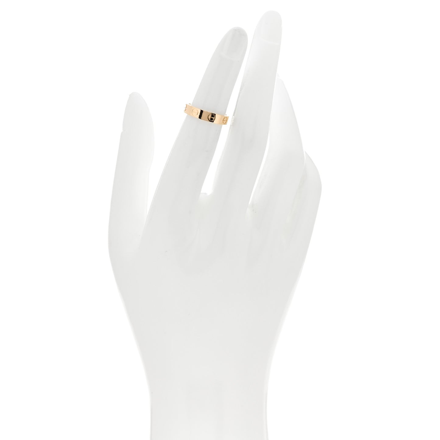 18K Yellow Gold 3.5mm LOVE Wedding Band Ring 47 4