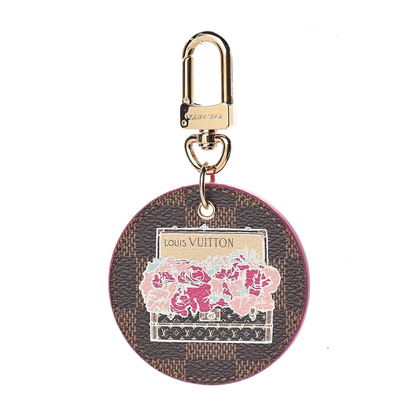 Damier Ebene Illustre Posies Bag Charm