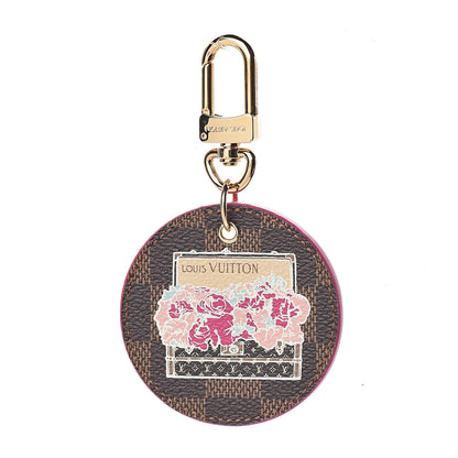 Louis Vuitton Damier Ebene Illustre Posies Bag Charm 1 of 4