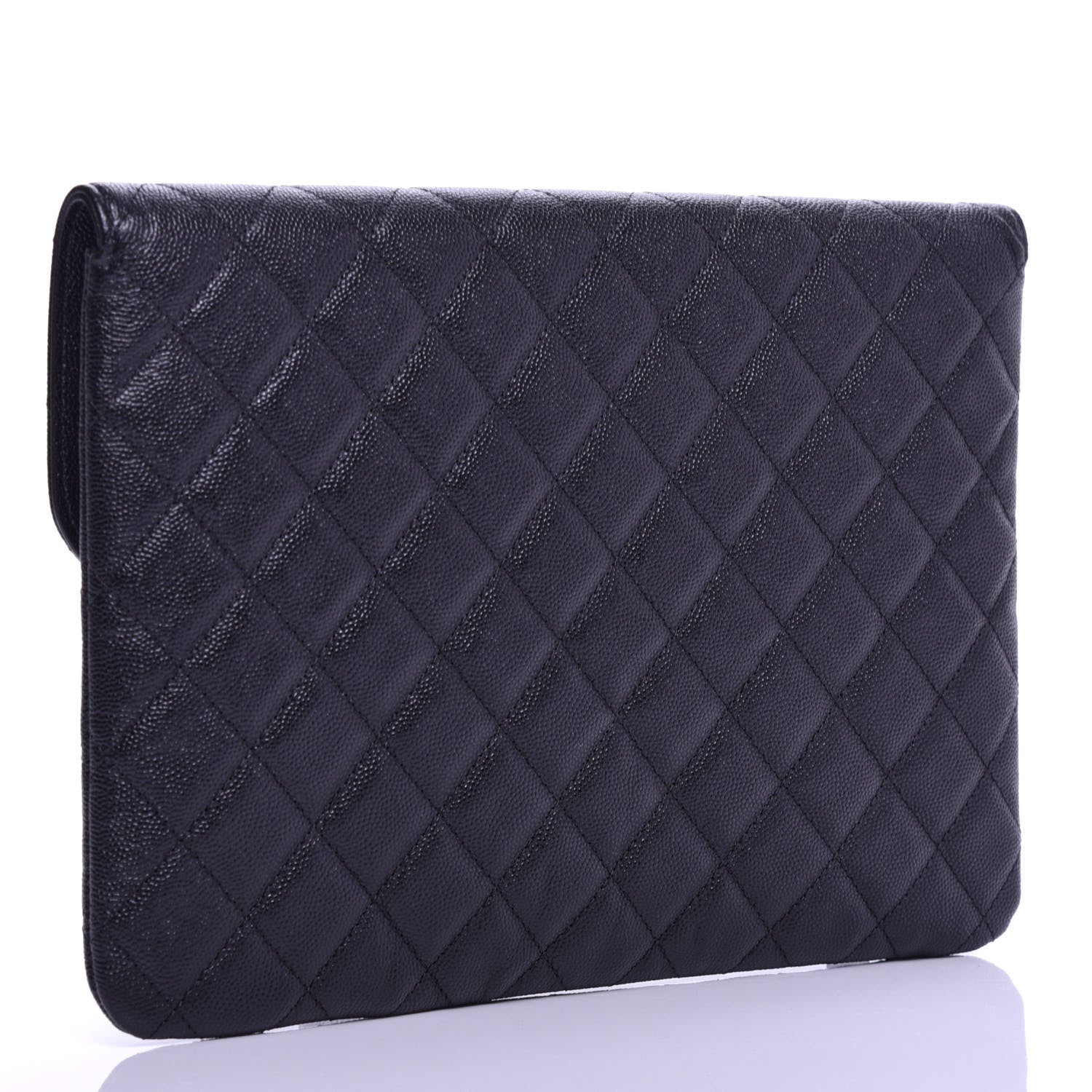 Chanel Caviar Quilted Medium Golden Class Pouch Black 3 of 8