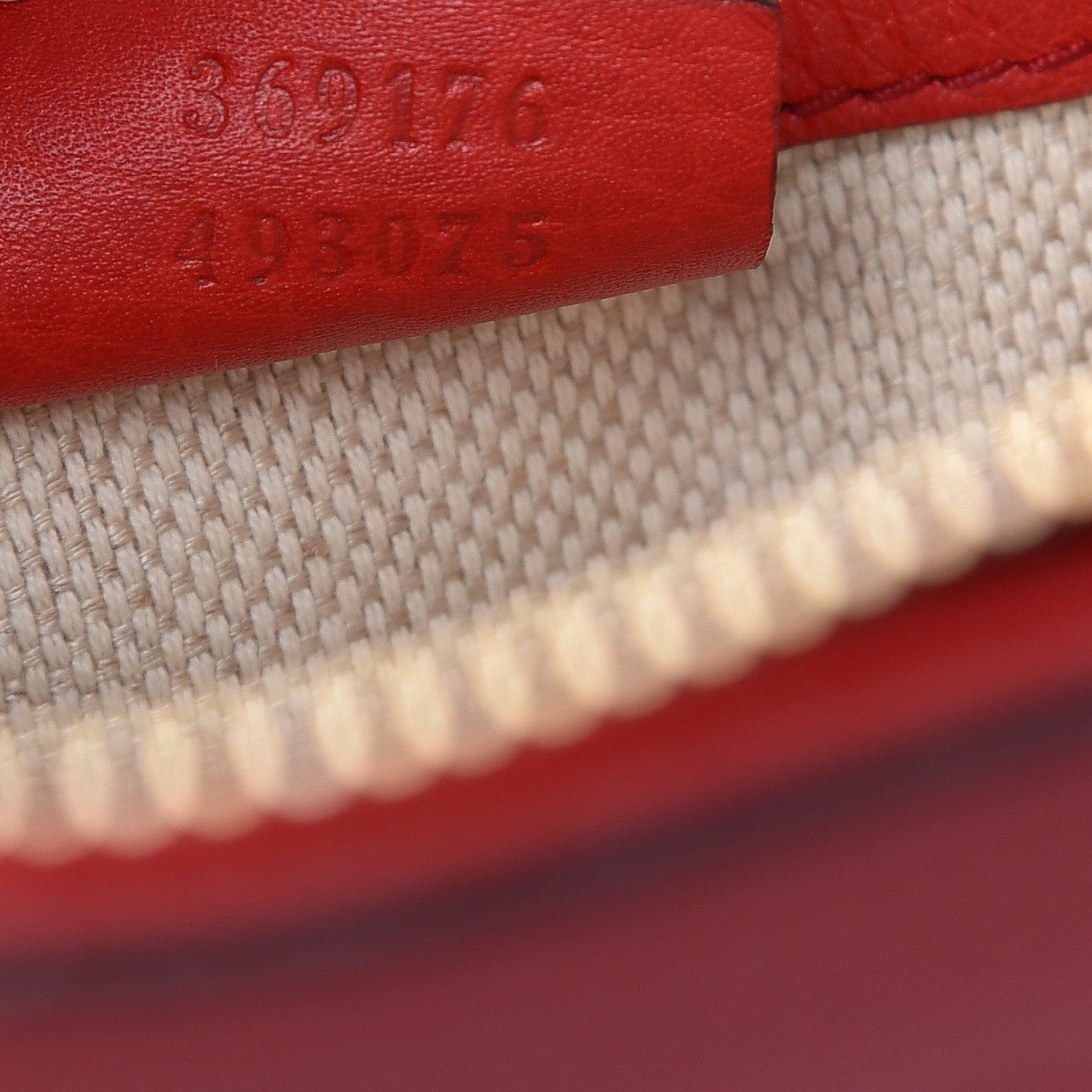 Gucci Pebbled Calfskin Small Soho Top Handle Bag Red 7 of 12