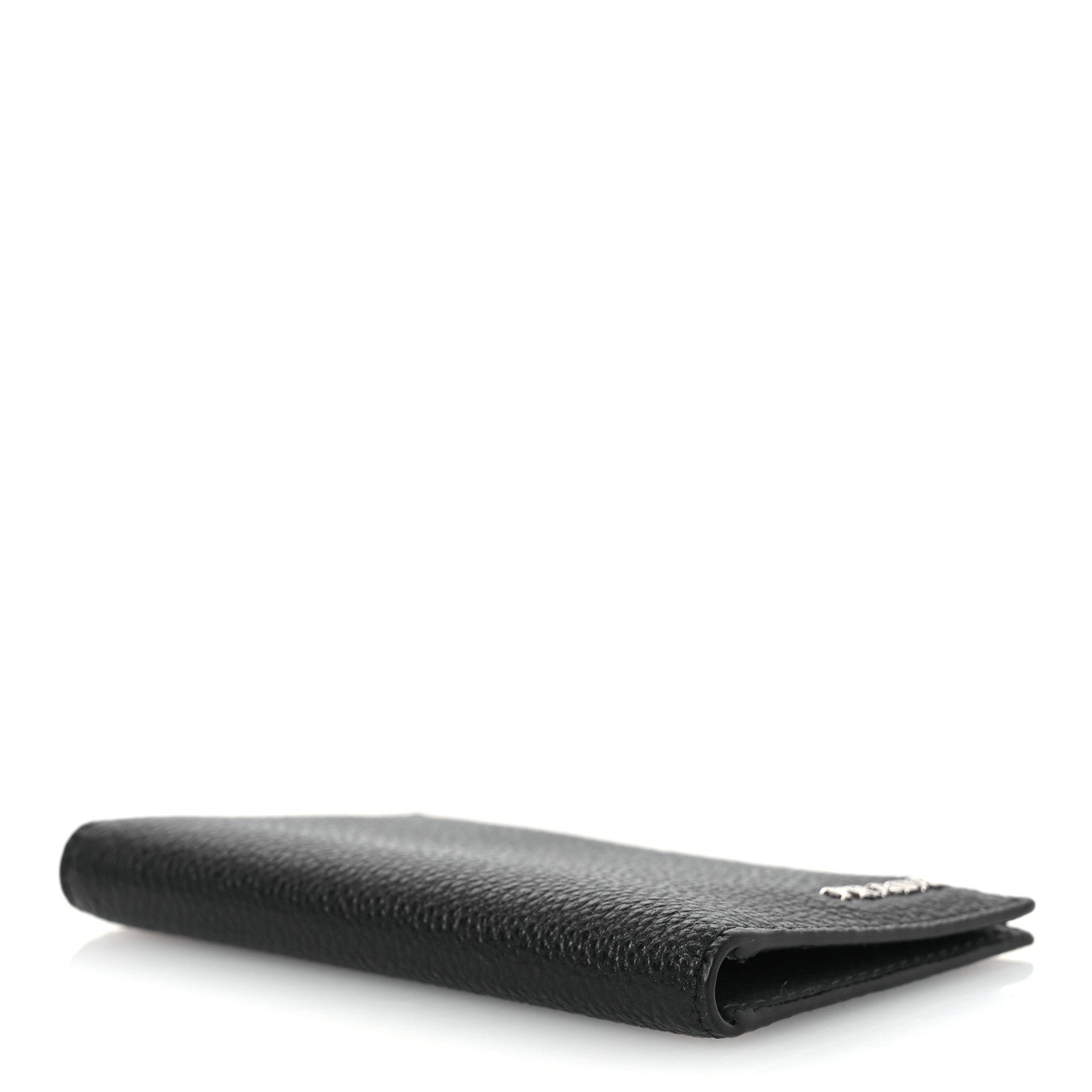 Prada Vitello Micro Grain Card Holder Black Mercurio 4 of 7
