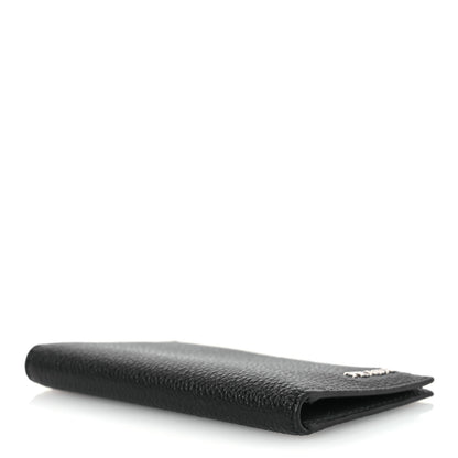 Prada Vitello Micro Grain Card Holder Black Mercurio 4 of 7
