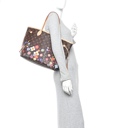Louis Vuitton LV X TM Monogram Flowers Neverfull MM 2 of 10