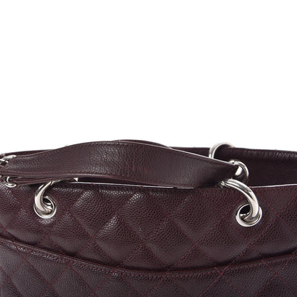 Chanel Caviar Quilted Grand Shopping Tote GST Dark Burgundy 16 of 21