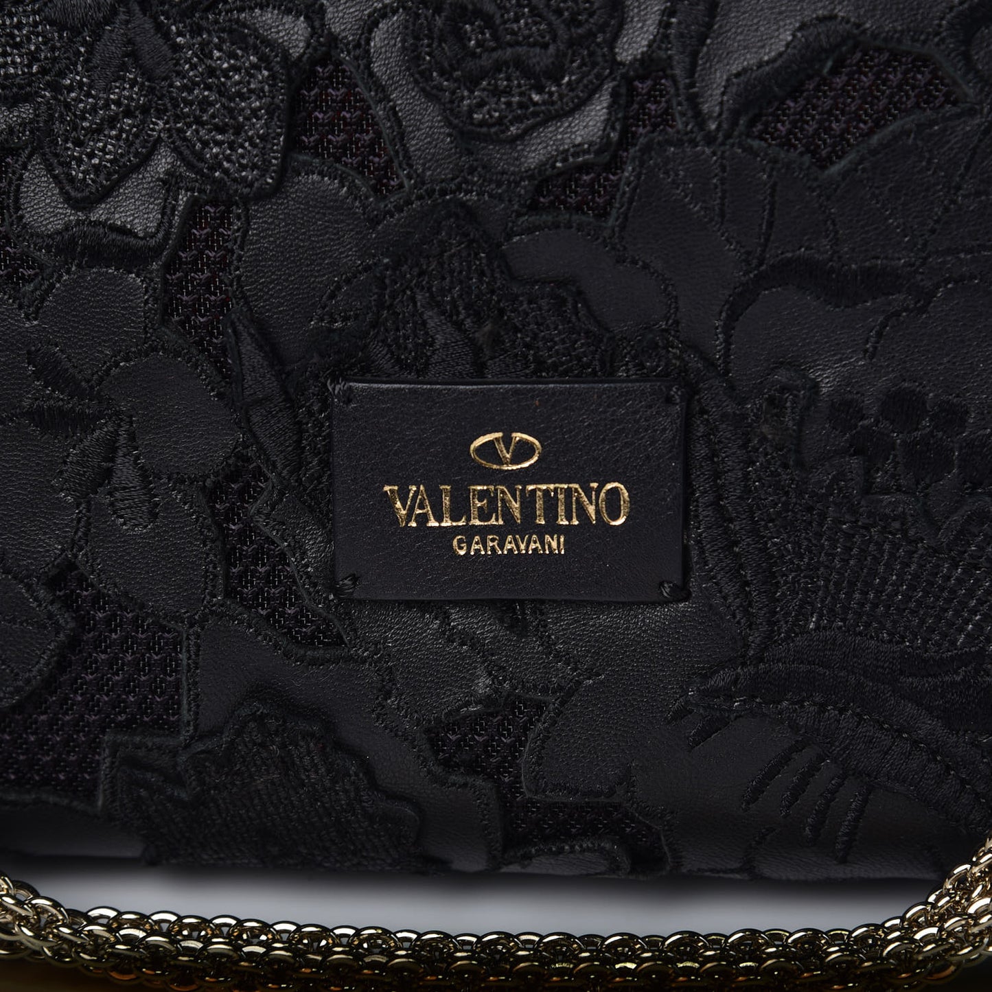 Lambskin Lace Large Girello Flap Black